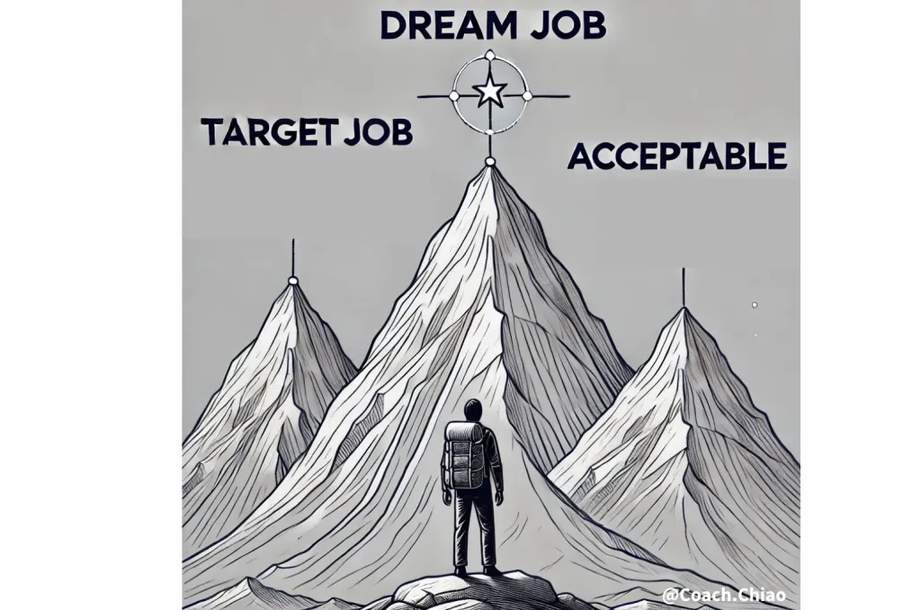 如何開始海外求職的第一步：投石問路累積履歷投遞量與分類職缺——Dream Job、Target 和 Acceptable Image 4
