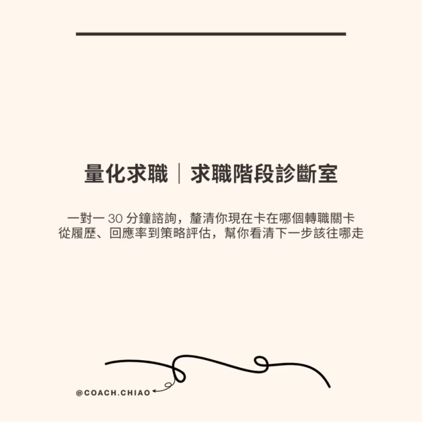 量化求職｜求職策略戰情室