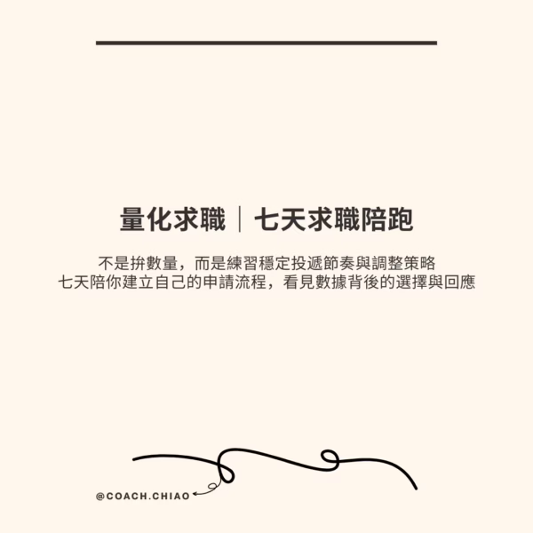 量化求職｜履歷投遞馬拉松：求職陪跑