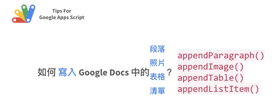 Google Docs 格式操作：使用 Apps Script 更改特定內容格式與 Attributes Image